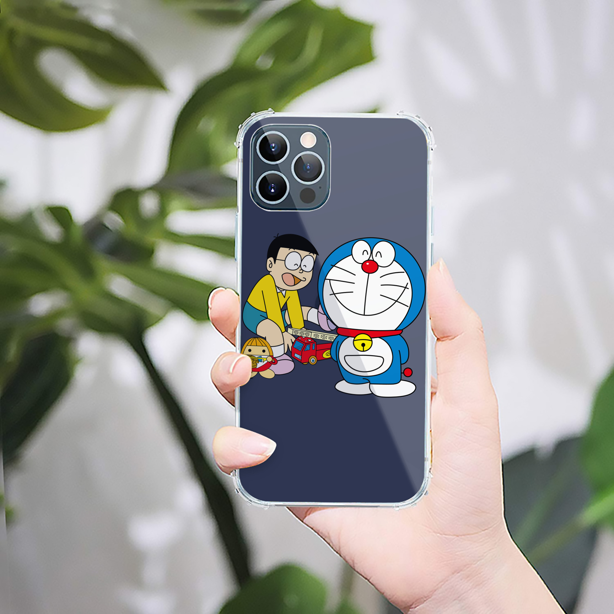 （画像用） ドラえもん Doraemon 【iPhone 12シリーズ対応】透明スマホケース（クリアソフトケース）